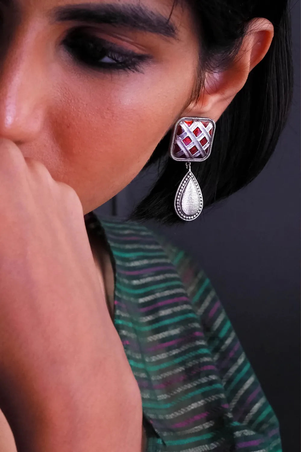 Roop Combo of 4 – Choker, Bracelet, Ring & Choice of Earrings