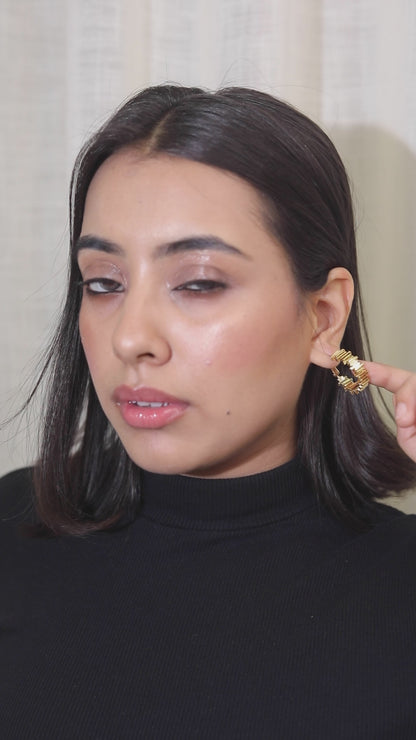 Gold-Plated Hoop Earrings – Anti-Tarnish Dailywear