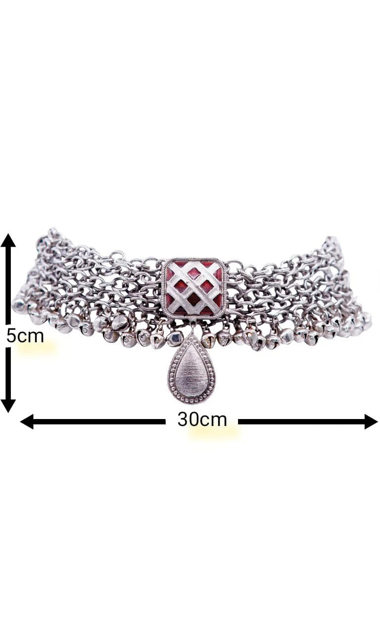 Roop Combo of 4 – Choker, Bracelet, Ring & Choice of Earrings